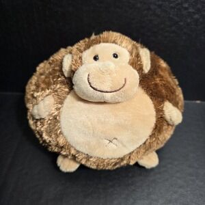 People Pals Round Monkey Plush Ball 7.5in Stuffed Animal